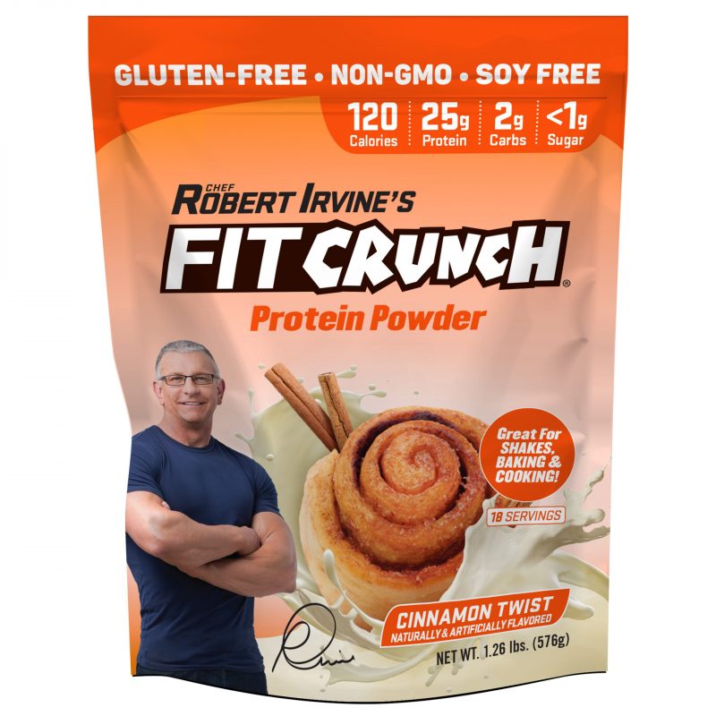 FITCRUNCH Cinnamon Twist Protein Powder (18 servings)