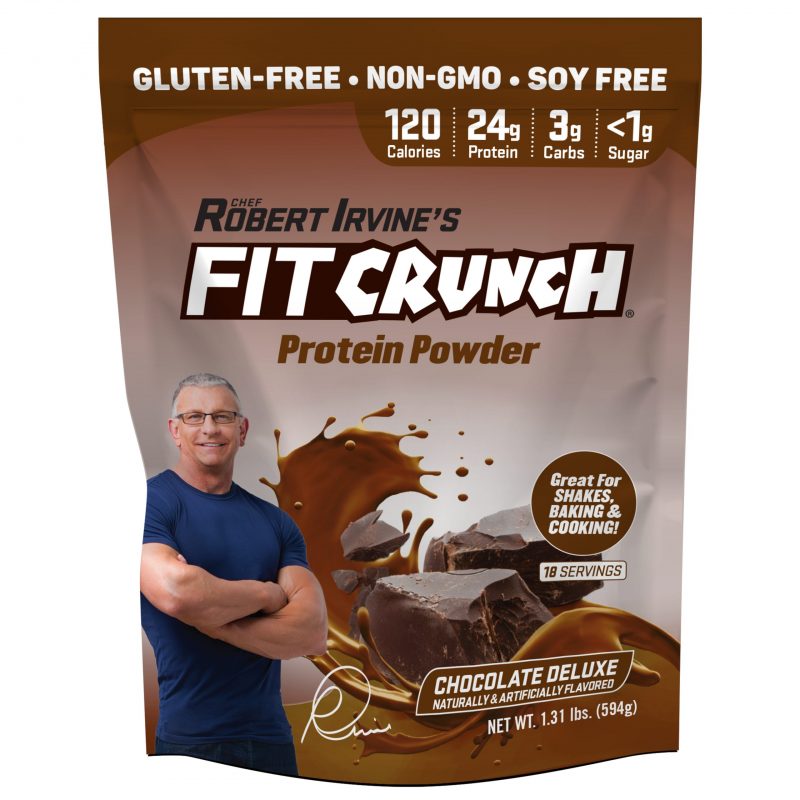 FITCRUNCH Chocolate Deluxe Protein Powder (18 servings)