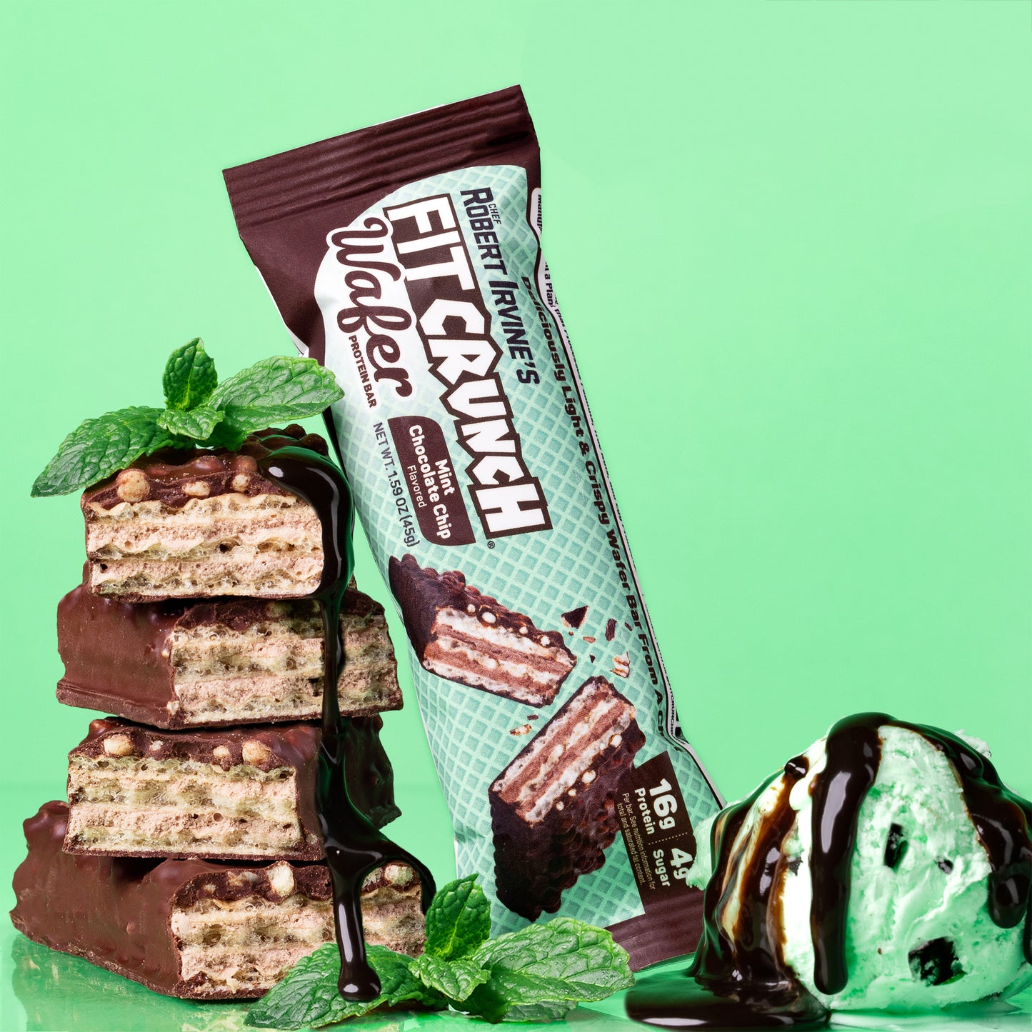 
                  
                    FITCRUNCH Wafer Protein Bars Mint Chocolate Chip (9ct)
                  
                
