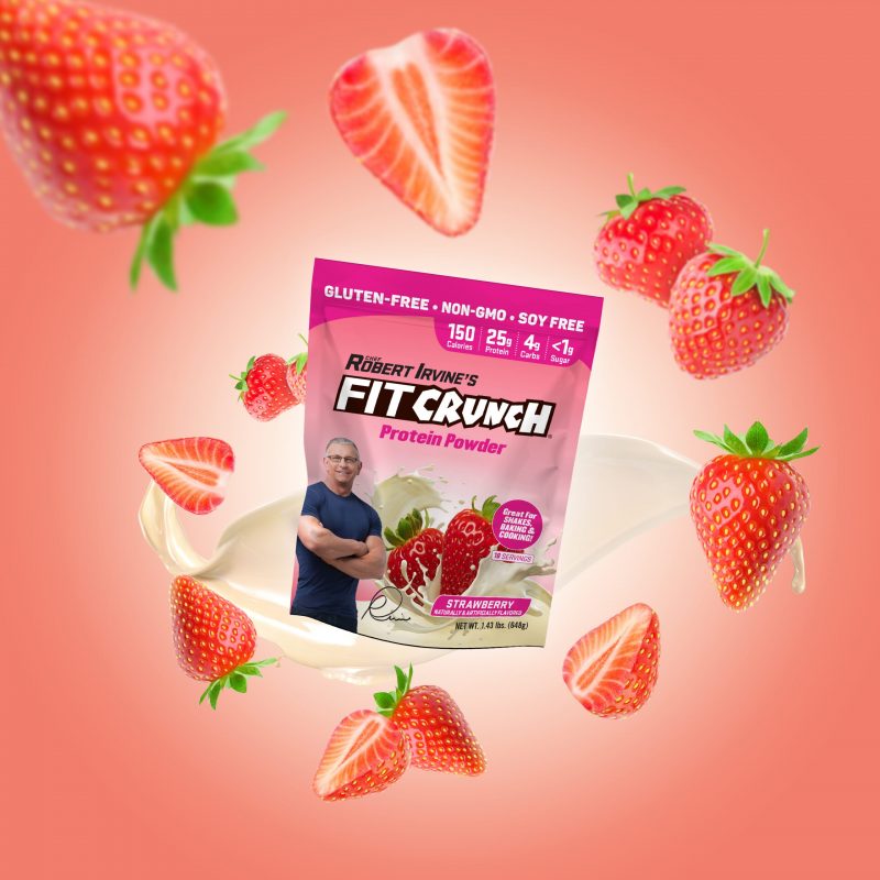 
                  
                    FITCRUNCH Strawberry Protein Powder (18 servings)
                  
                