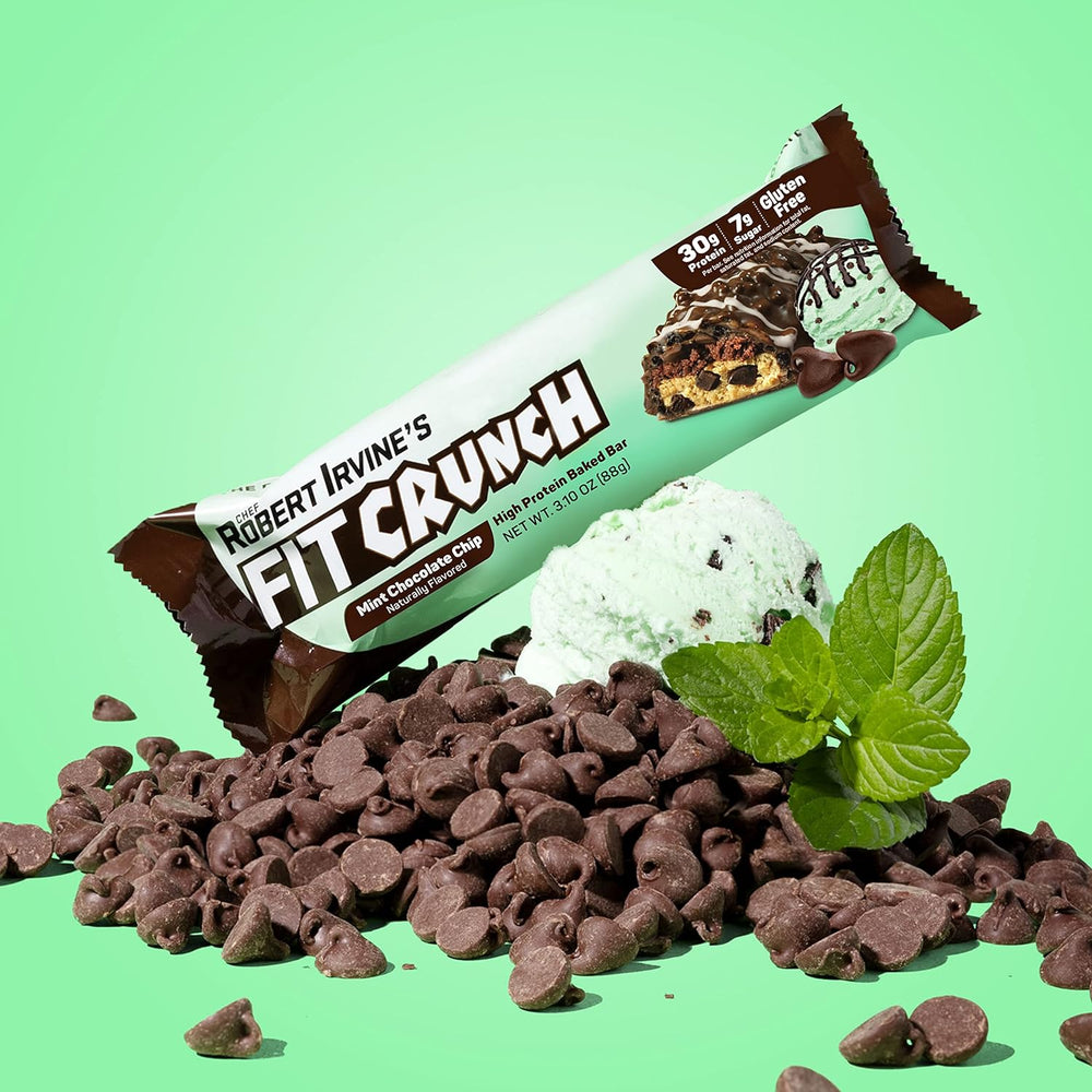 
                  
                    protein bar wrapper on top of mint chocolate ice cream
                  
                