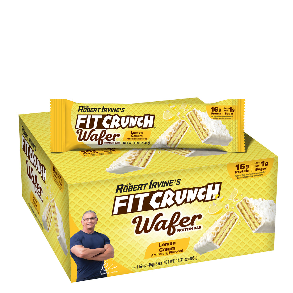 FITCRUNCH Wafer Protein Bars Lemon Cream (9ct)