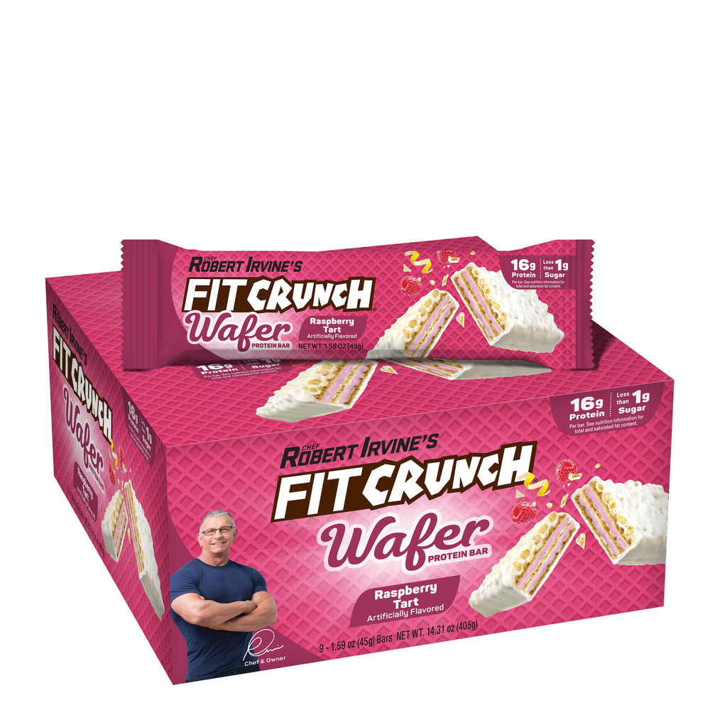 FITCRUNCH Wafer Protein Bars Raspberry Tart (9ct)