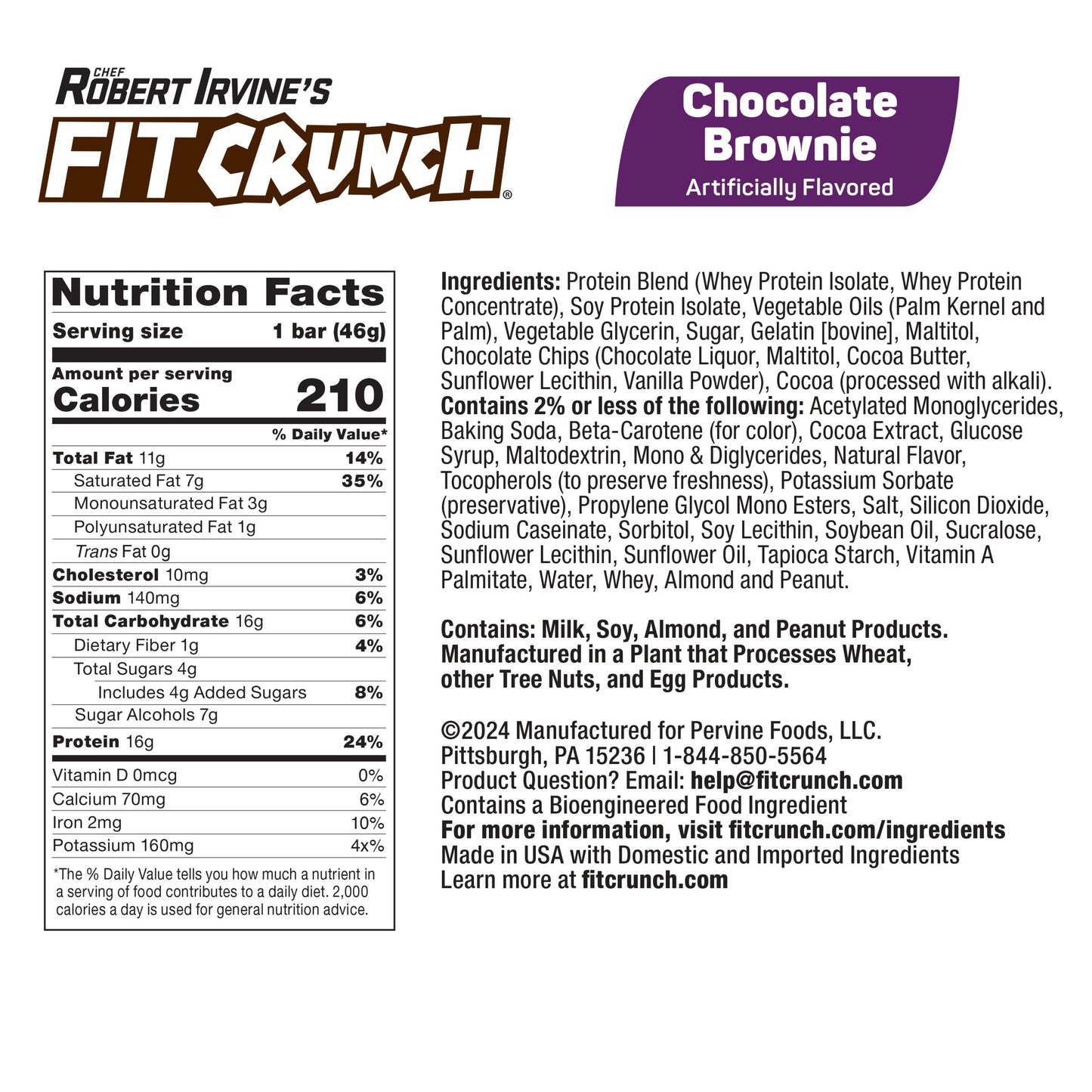 
                  
                    FITCRUNCH Chocolate Brownie (9ct Snack Size)
                  
                