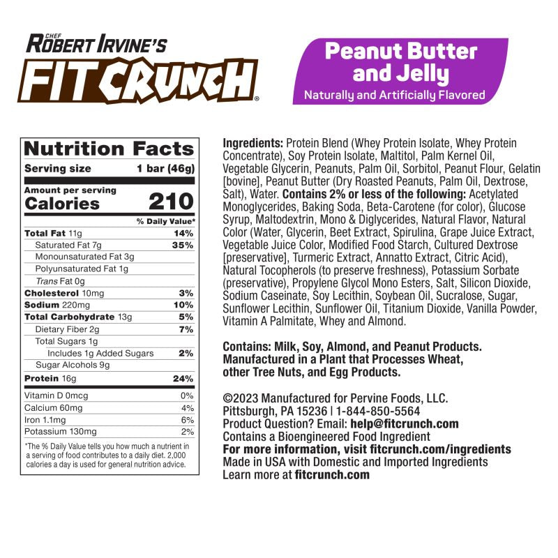 
                  
                    FITCRUNCH Peanut Butter & Jelly (9ct Snack Size)
                  
                