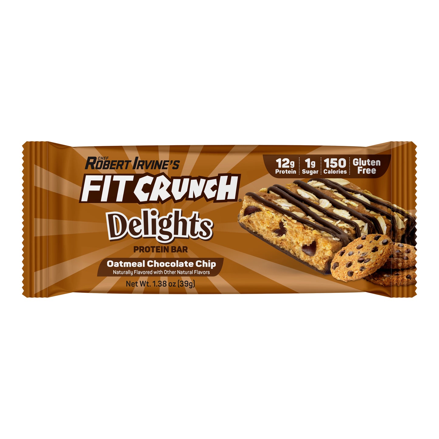 
                  
                    FITCRUNCH Delights Protein Bar (8 Bars, Oatmeal Chocolate Chip)
                  
                