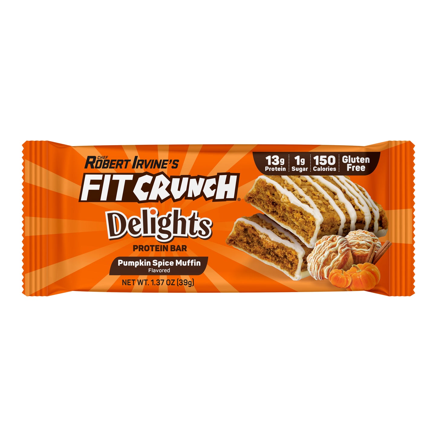 
                  
                    FITCRUNCH Delights Protein Bar (8 Bars, Pumpkin Spice Muffin)
                  
                