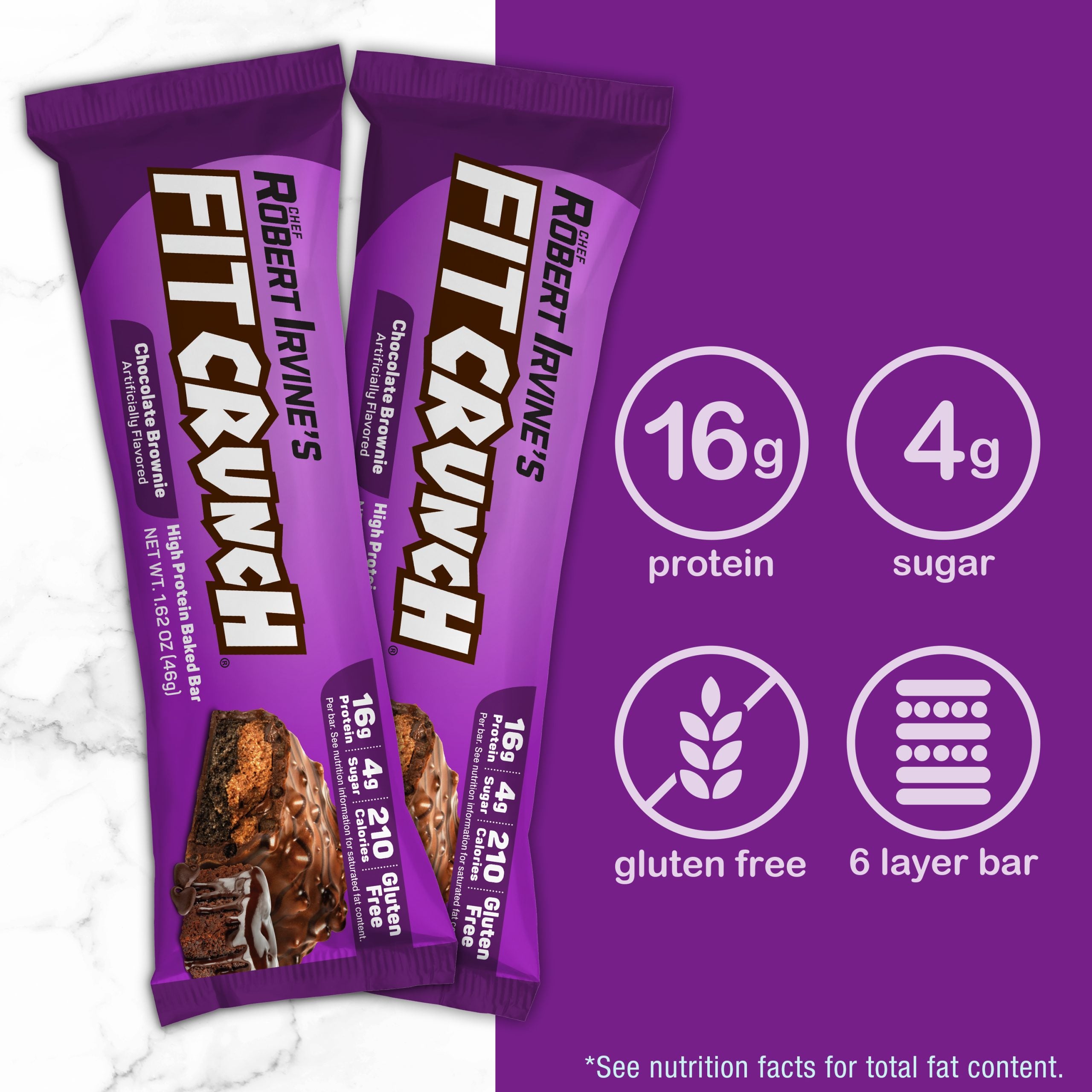 Fit Crunch Raspberry FITCRUNCH Chocolate Brownie (9ct Snack Size)