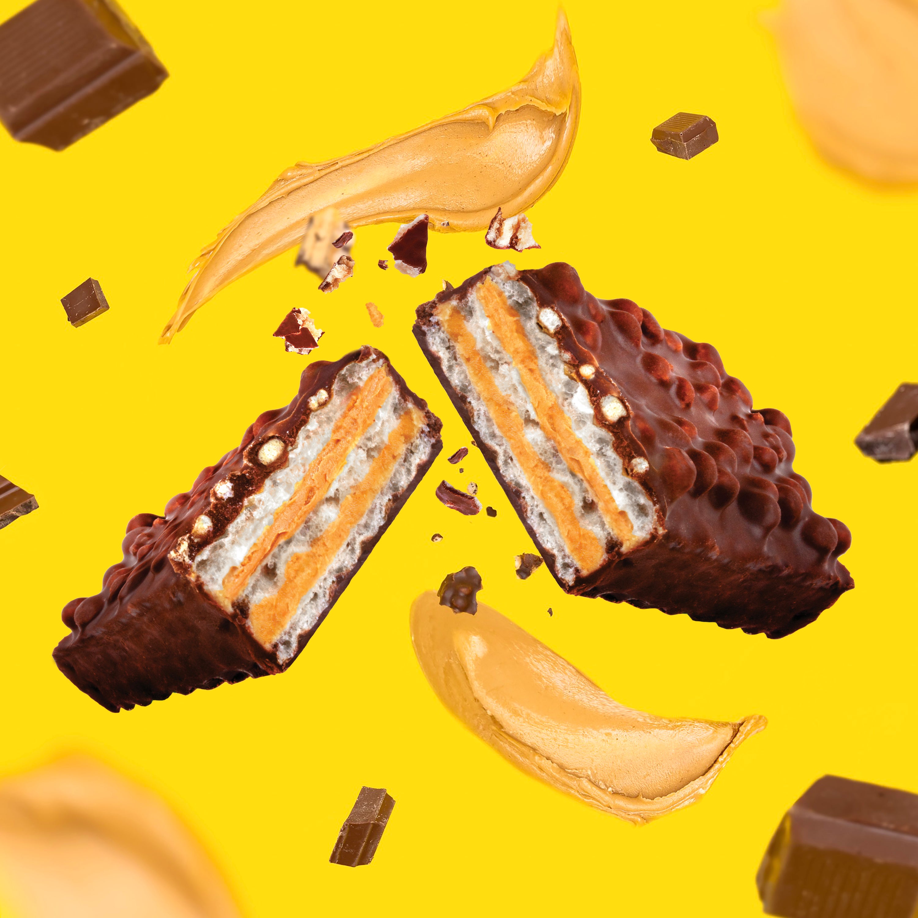 FITCRUNCH Wafer Protein Bars Chocolate Peanut Butter (9ct)