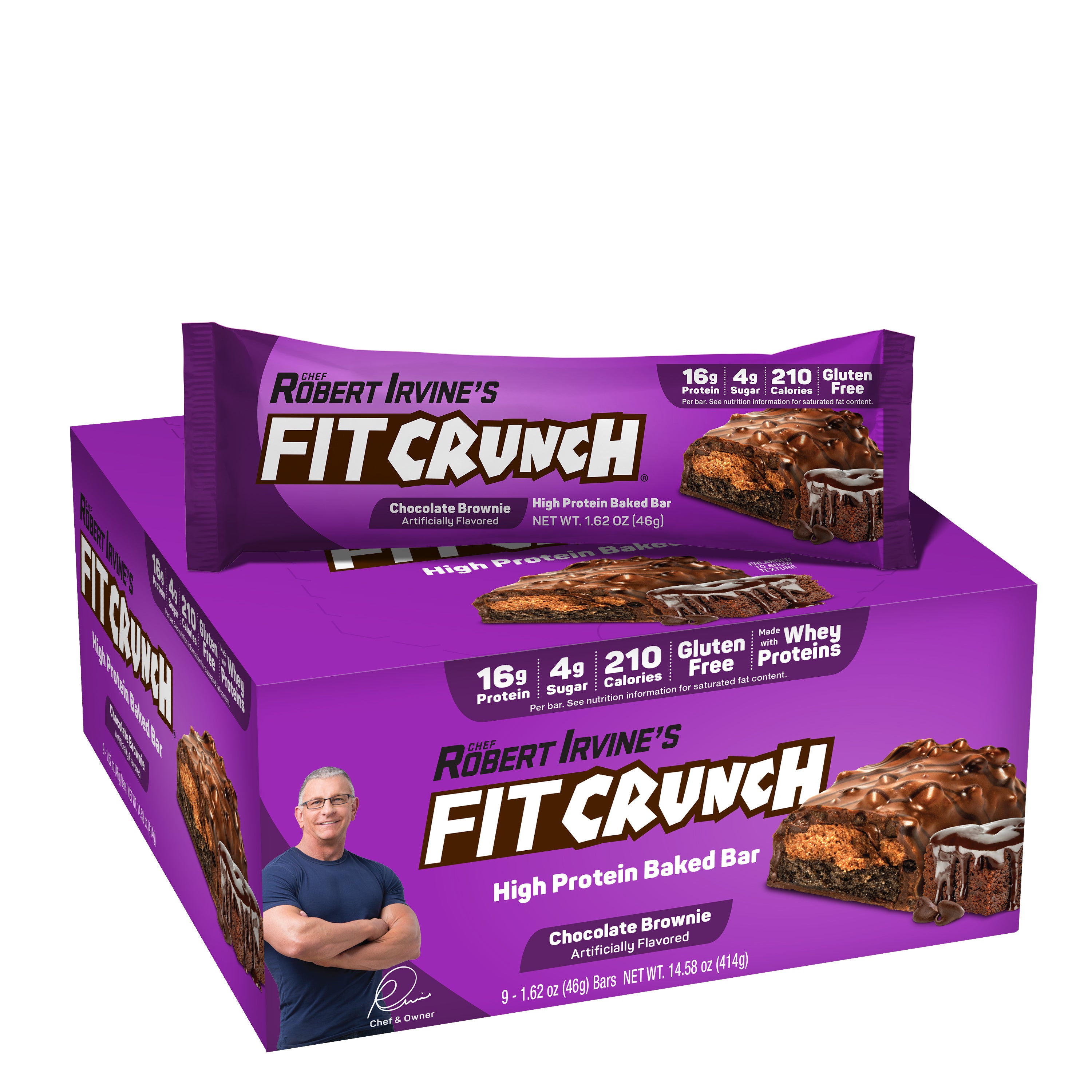 Fit Crunch Raspberry FITCRUNCH Chocolate Brownie (9ct Snack Size)