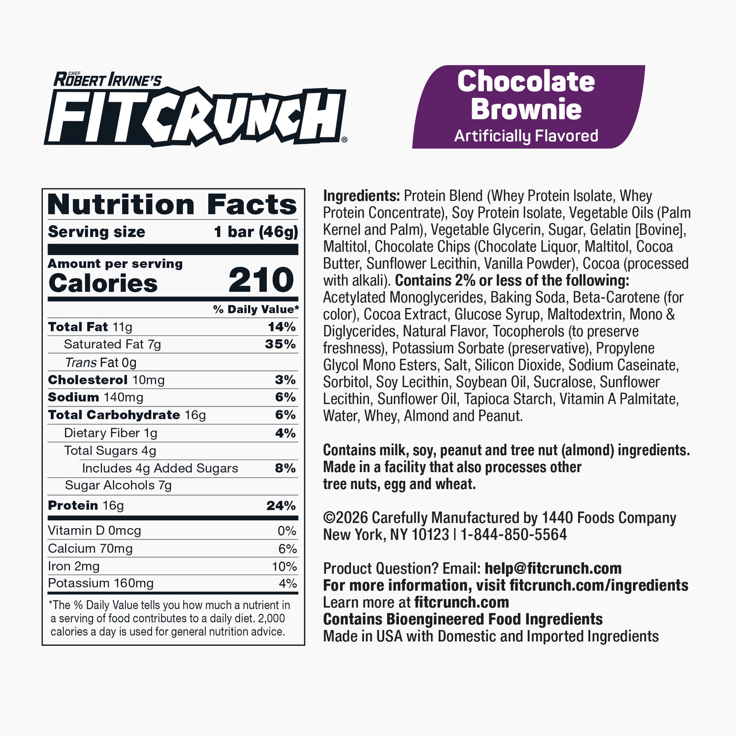 
                  
                    FITCRUNCH Chocolate Brownie
                  
                