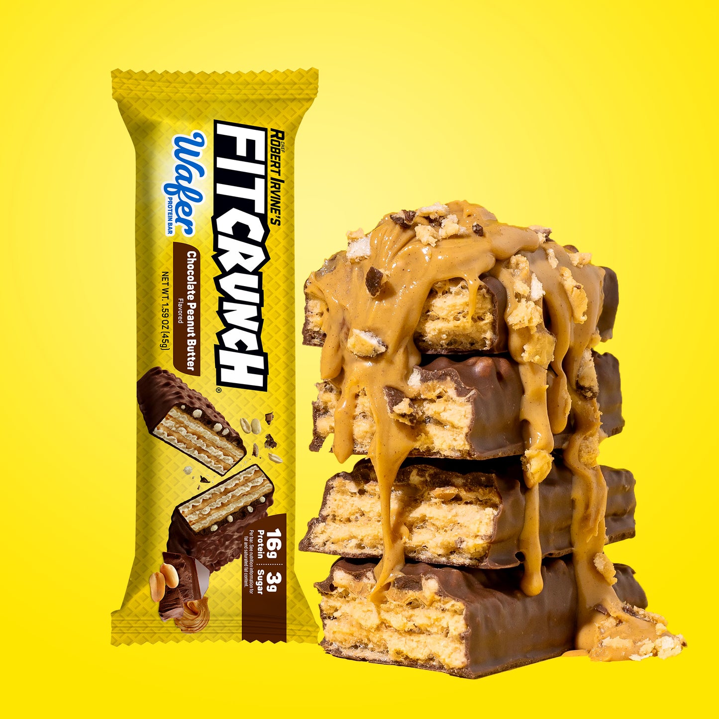
                  
                    FITCRUNCH Wafer Protein Bars Chocolate Peanut Butter (9ct)
                  
                