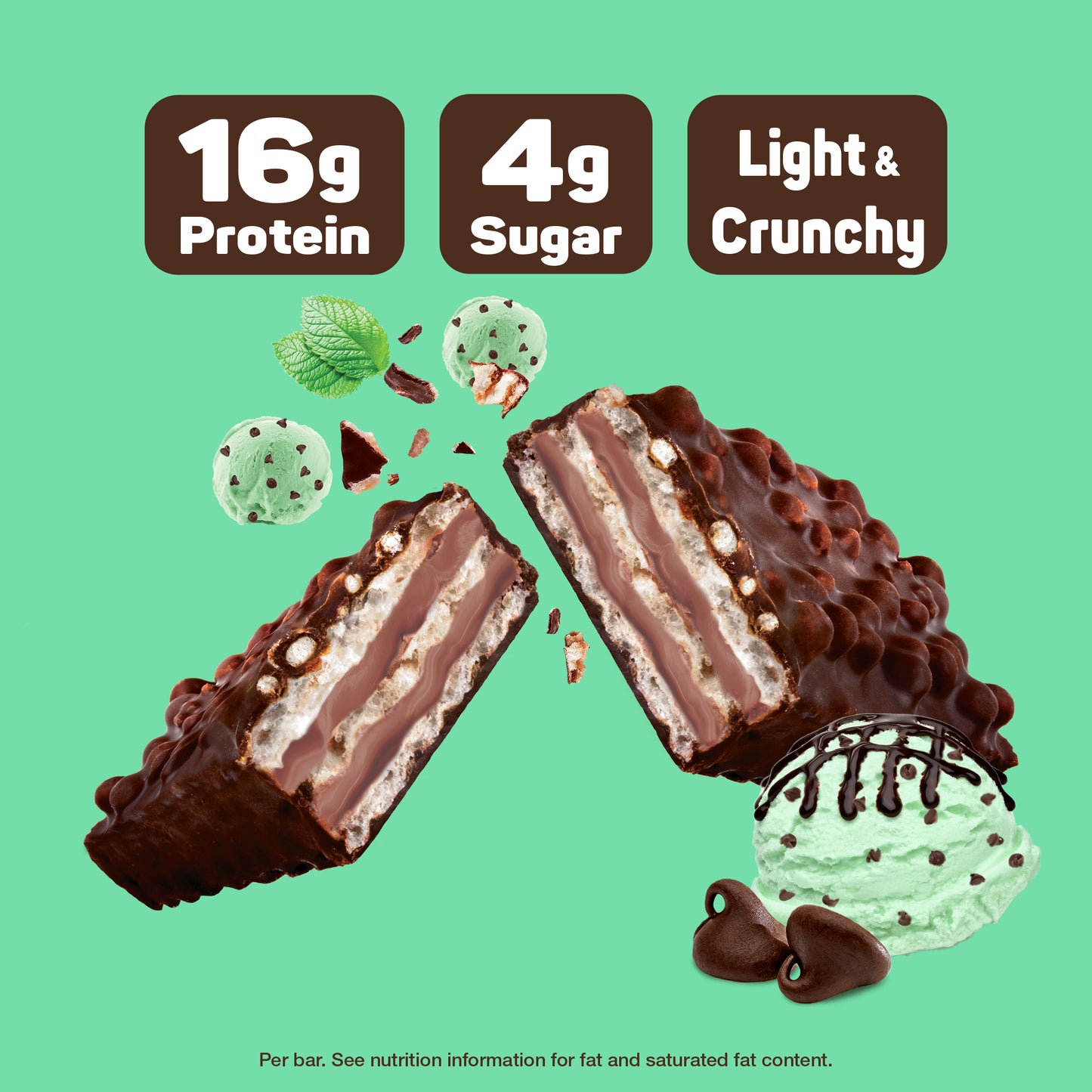 
                  
                    FITCRUNCH Wafer Protein Bars Mint Chocolate Chip (9ct)
                  
                