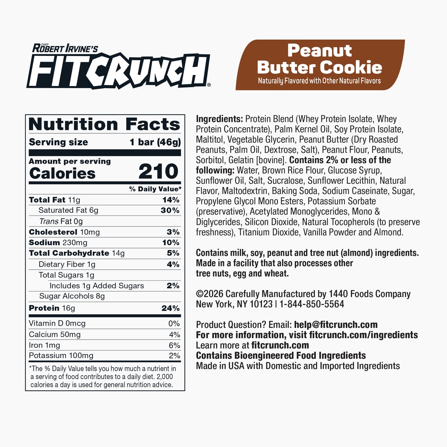 
                  
                    FITCRUNCH Peanut Butter Cookie
                  
                