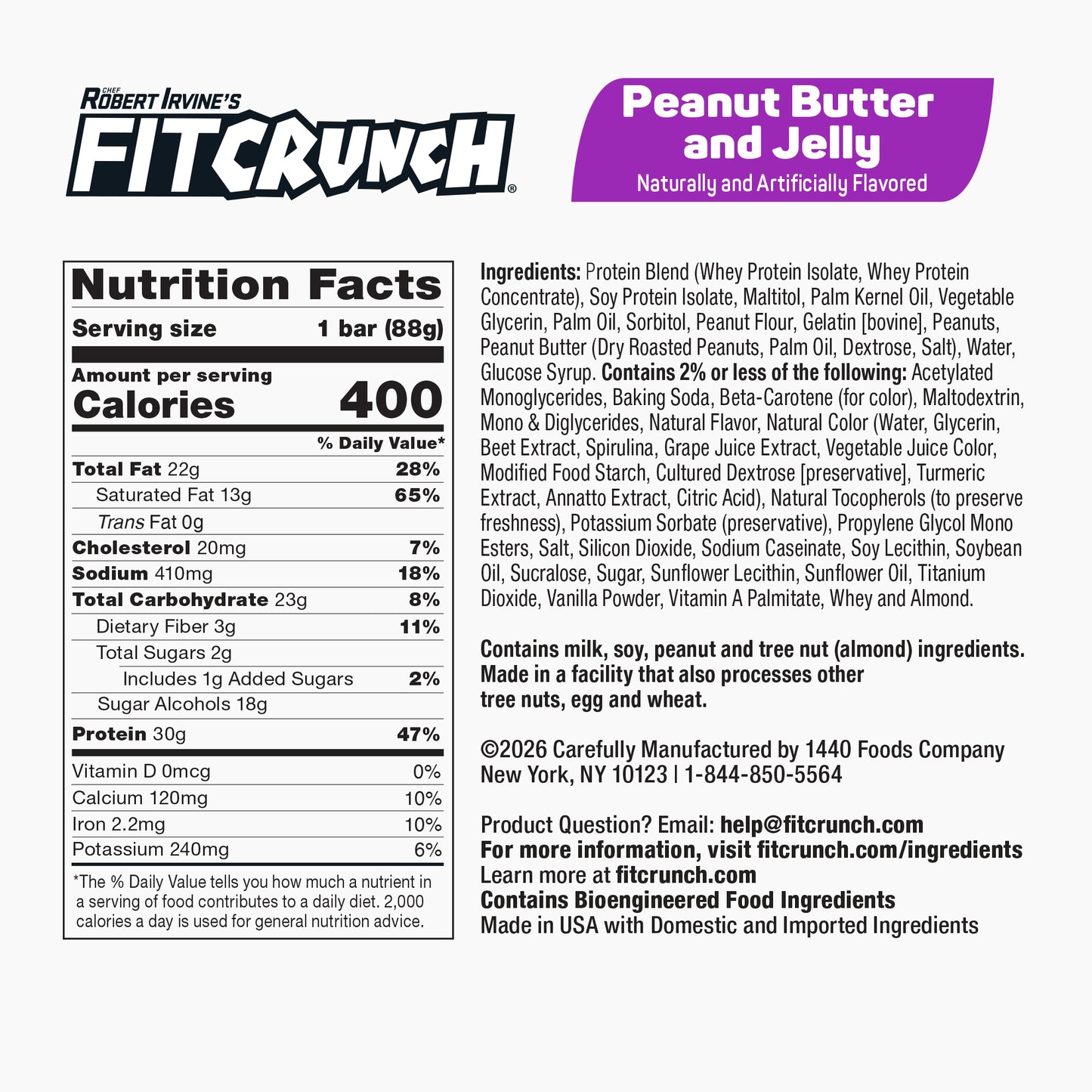 
                  
                    FITCRUNCH Peanut Butter & Jelly (12ct Full Size)
                  
                