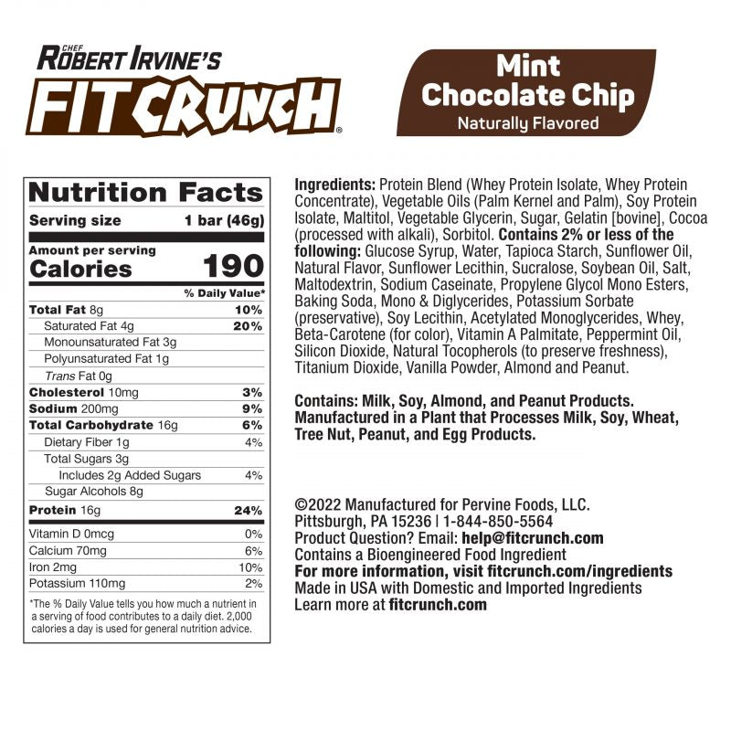 
                  
                    FITCRUNCH Mint Chocolate Chip (9ct Snack Size)
                  
                