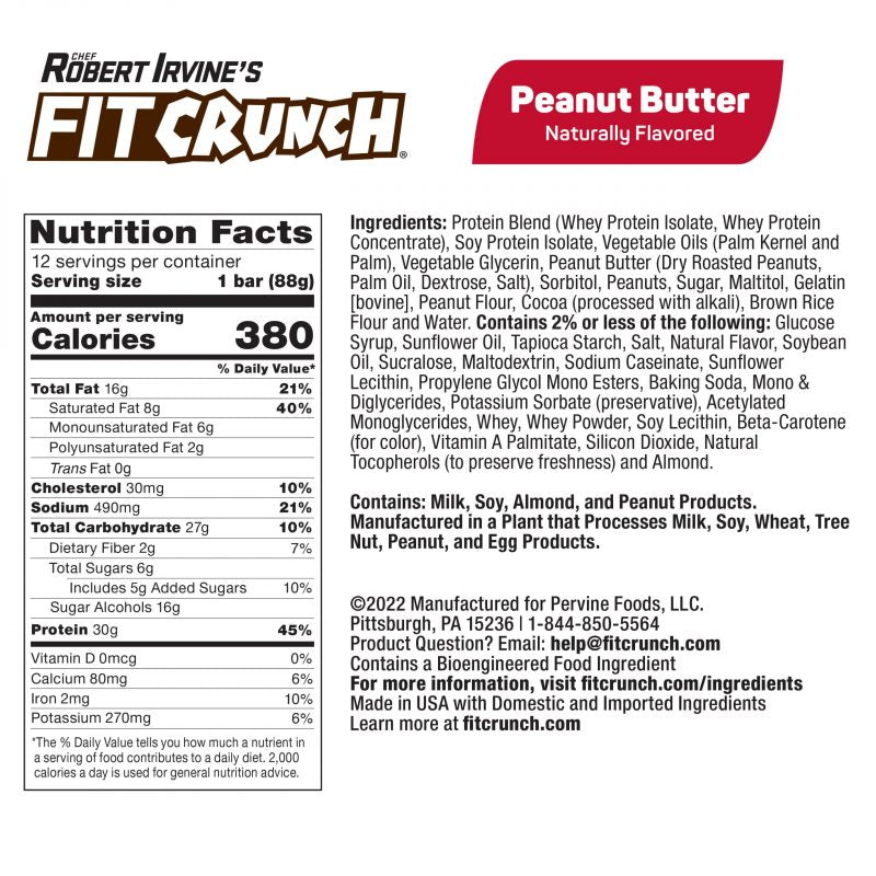 
                  
                    FITCRUNCH Peanut Butter (12ct Full Size)
                  
                