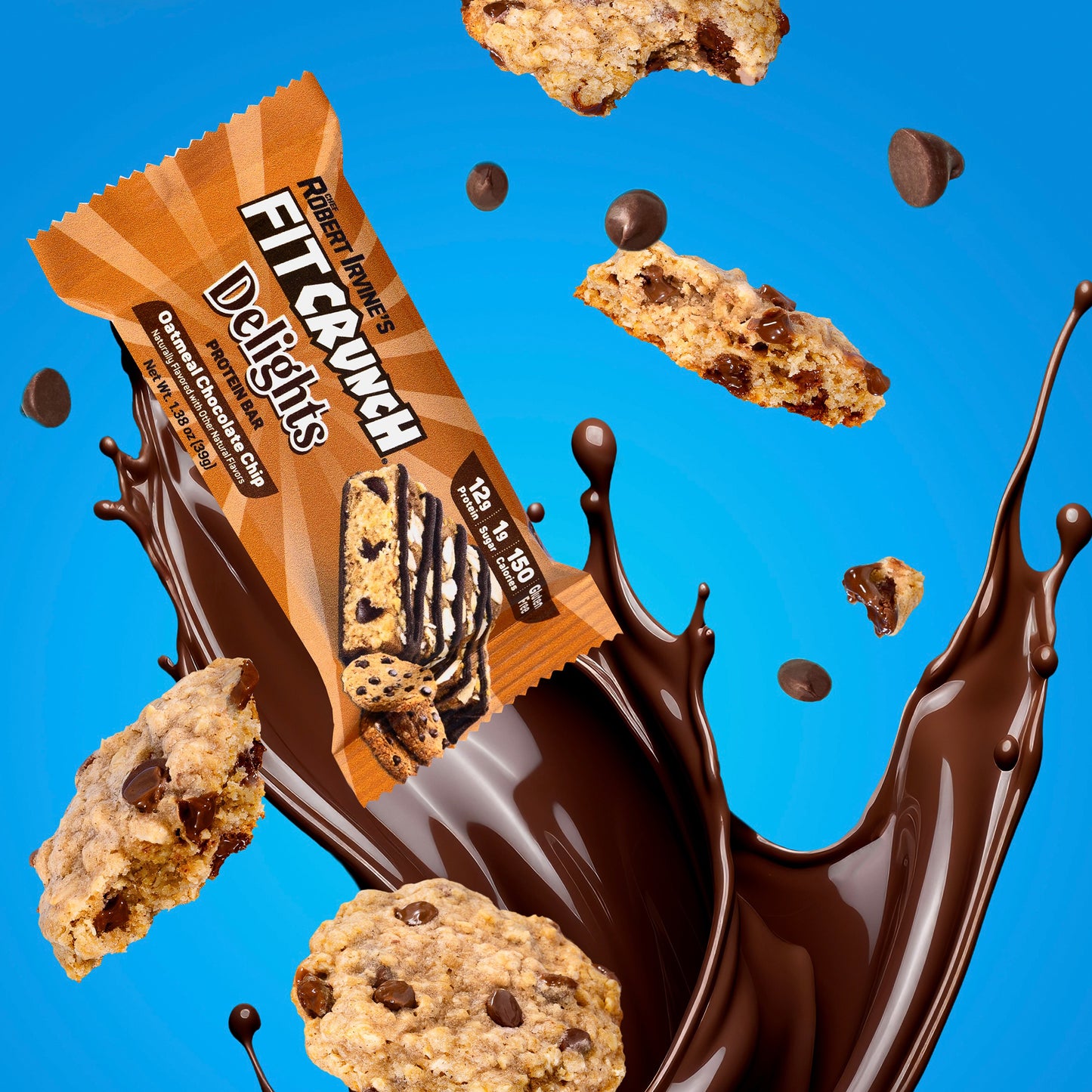 
                  
                    FITCRUNCH Delights Protein Bar (8 Bars, Oatmeal Chocolate Chip)
                  
                